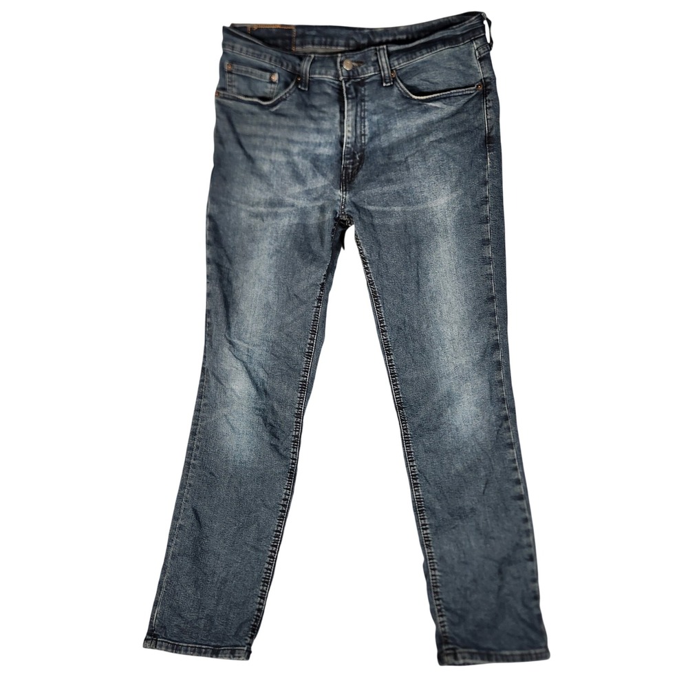 Levi's 511 Slim Fit Jeans Mens 34x32 Blue Excellent Stretch Denim Dark Wash
